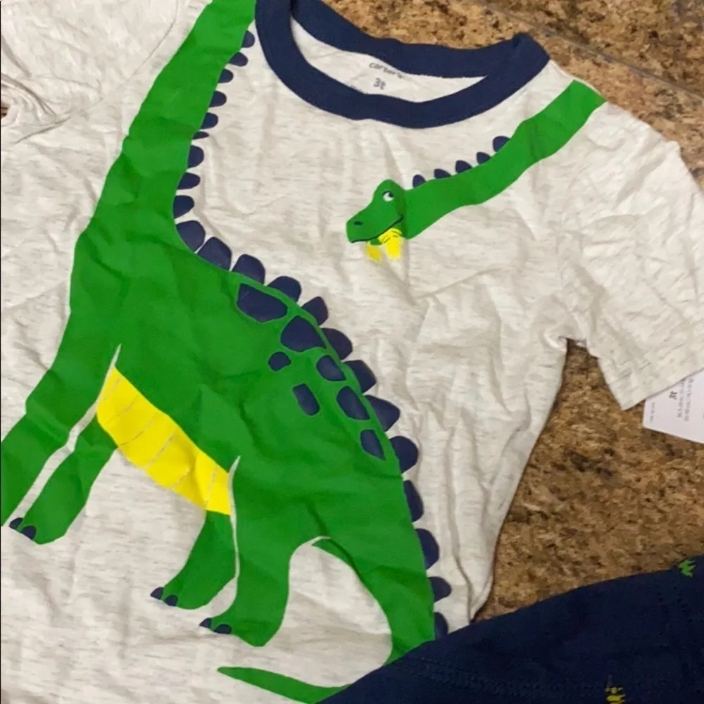 happy Dinosaur graphic printed shorts set Carter’s New 🦖
